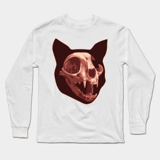 Cat Skull Long Sleeve T-Shirt